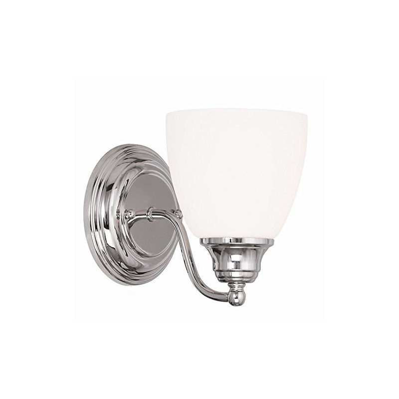Livex Lighting 13671-05 Somerville 1 Light Wall Sconce, Chrome
