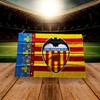 Valencia CF badvcf Flag, White/Orange, One Size