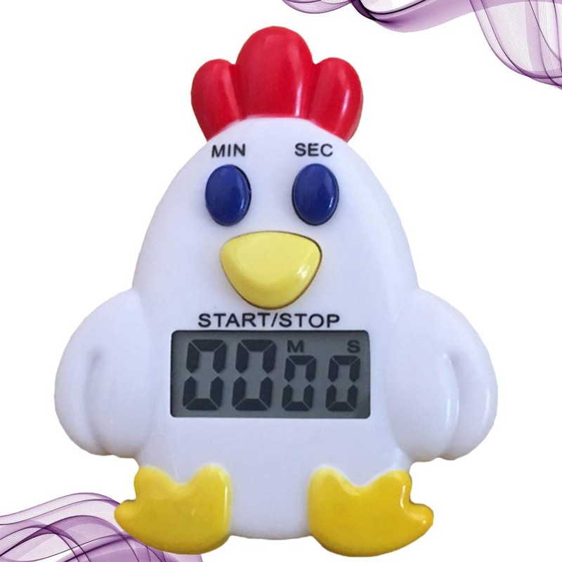 DOITOOL Chicken Timer Cooking Time Clock Clip on Animal Timer