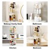 Weidace 360 Rotating Makeup Organizer for Vanity, Bathroom Countertop Spinning