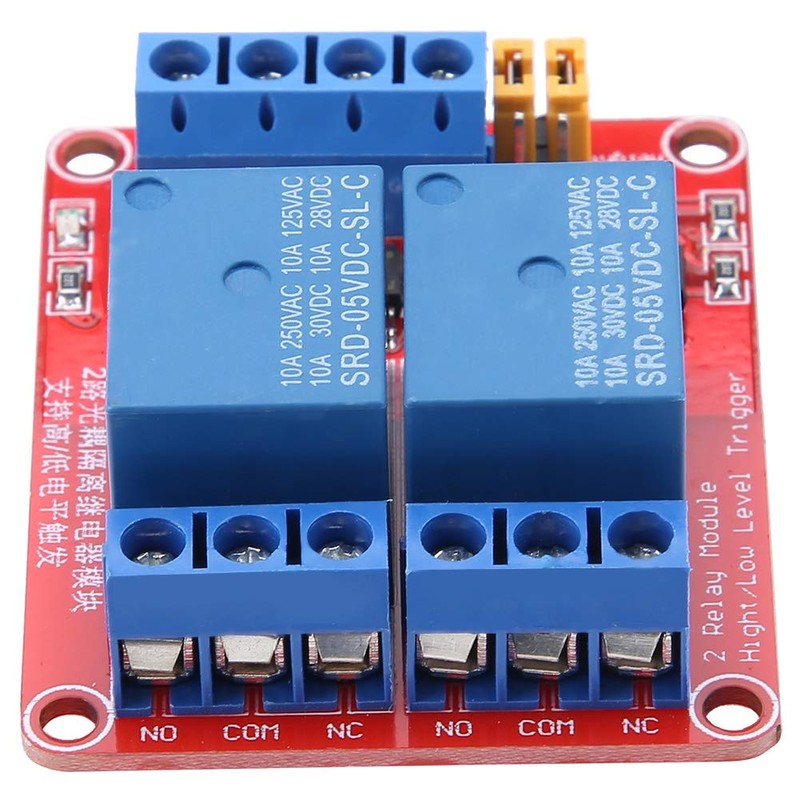 2 Channel Relay Module with Optocoupler, DC Relay Module Relay