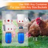 ZenxyHoC Chicken Feeders and Waterers, 8 Ports Chicken Feeder No