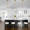 SADUENFR Brushed Gold Pendant Lights Kitchen Island 2 Pack, Modern