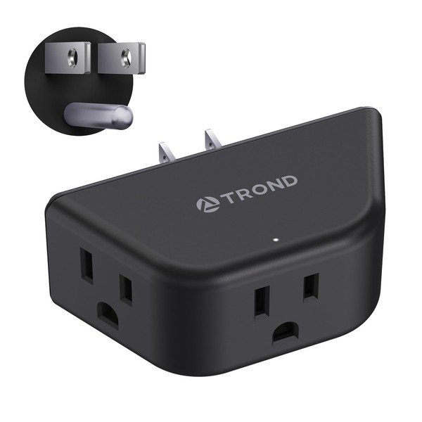 TROND Outlet Extender - 3 Prong Grounded Plug Extension Outlet,