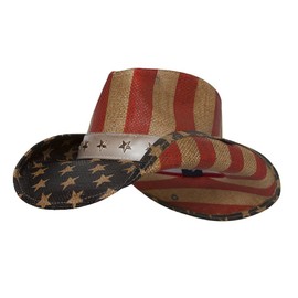 Peter Grimm Blue Justice USA Cowboy Hat