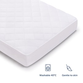 Blumtal Quilted Waterproof Mattress Protector – OEKO-TEX Certified, Anti-Allergy Mattress Cover with Soft Filling; Washable Mattress Protector Double Bed – Double Size, Deep (135 x 190 x 30)