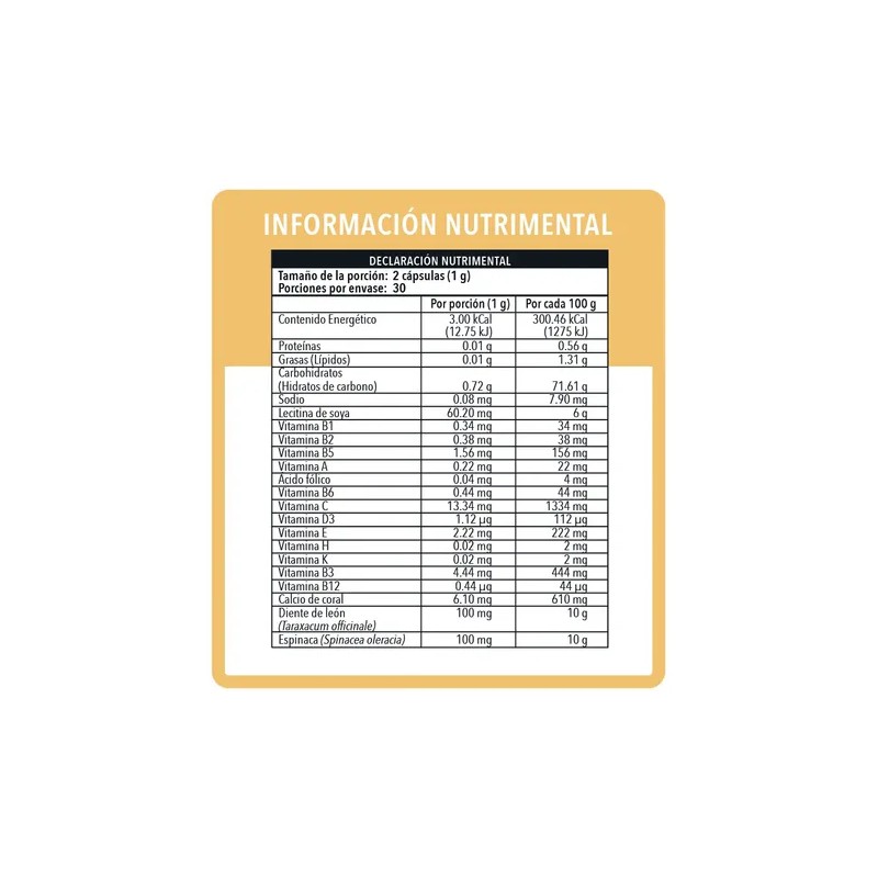 Rosovall | Calcio De Coral / Vitaminas A, C, E,