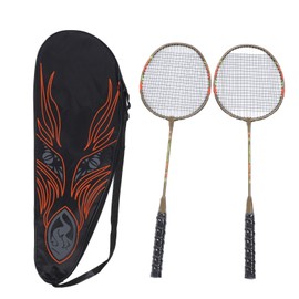 Sports Badminton Rackets Lightweight Badminton Racquets Set Outdoor Backyard Games for Training Entertainment Gold