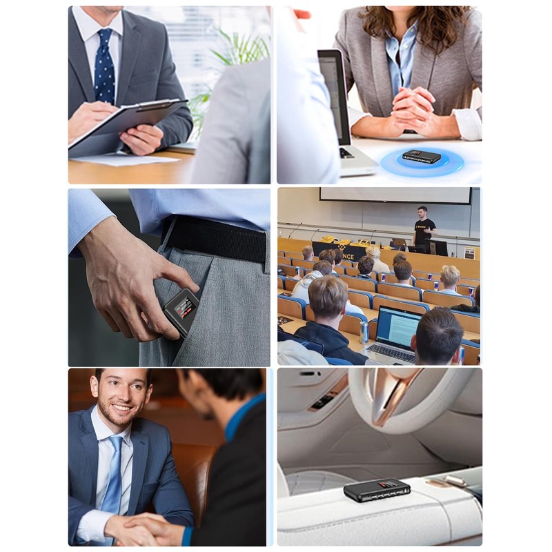 TDW Voice Recorder, Up to 54 Hours of Continuous Use,