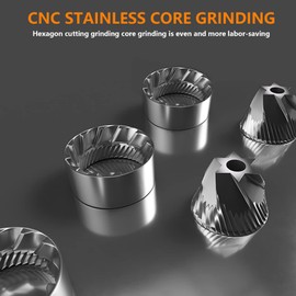 Campingmoon Manuelle Kaffeemühle aus Edelstahl mit Handkurbelmühle