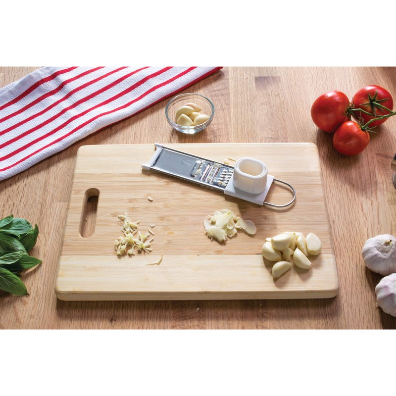 Fantes Garlic Slicer Grater, Stainless Steel, 8.75 x 2.25-Inches, The