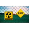 BTHUKO Funny Warning Nuclear Radiation Fallout Shelter Home Work Office