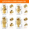 KUOQIY 4 Stücke SMA zu SMB Adapter Set, DAB RF