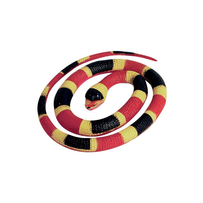 Wild Republic Coral Snake, Rubber Snake Toy, Gifts for Kids,