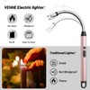 VEHHE Long Lighters Rechargeable with Safety Switch, USB C Lighter