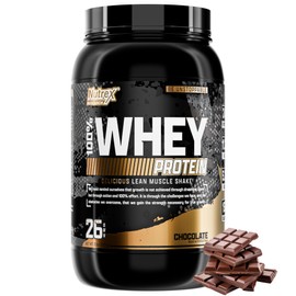 Nutrex Research Chocolate Whey Protein Powder | 100% Whey Protein Supplement | Enhanced Muscle Builder & Recovery Protein with Digestive Enzymes for Men & Women - 25g Protein (Chocolate, 2 Pound)