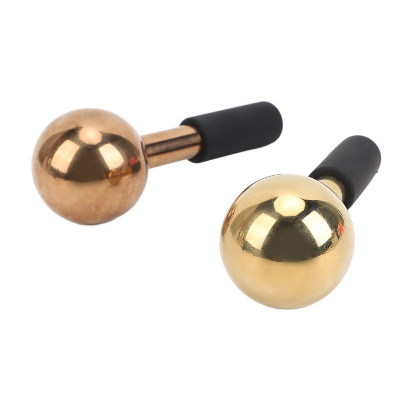 2PCS Ice Globes for Facials Unbreakable Steel Cooling Roller Cryo