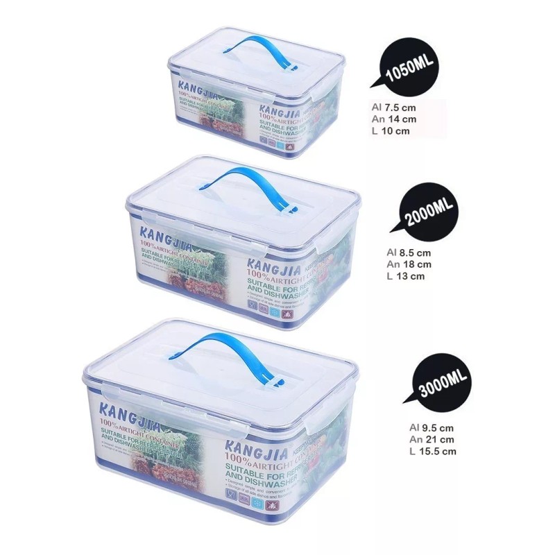 Aquila Juego De 3 Recipientes Herméticos Crisper - Re3698