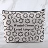 MNIGIU Adoption Gift Wanted Chosen Loved Adopted Cosmetic Bag Forever