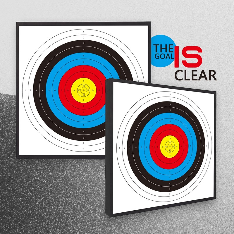 20 Sheets Bullseye Archery Target,Archery Shooting Standard Targets Paper 10