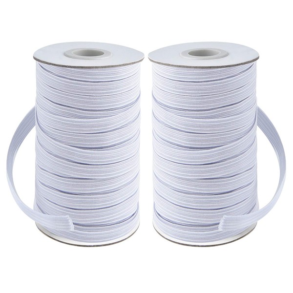 Coopay 80 Yards Length 1/4" Width Elastic Cord Elastic Bands