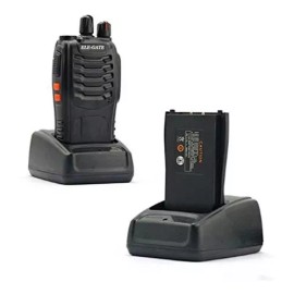 Ele-Gate Walkie Talkie Con Audífonos Con43 Ele-gate® Radios Fm Color Negro