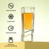 JoyJolt Carre Shot Glasses Square Heavy Base Shot Glass Set