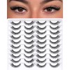 Agenlo 아젠로 인조 속눈썹 20쌍 위스피 밍크 14mm 3D 푹신한