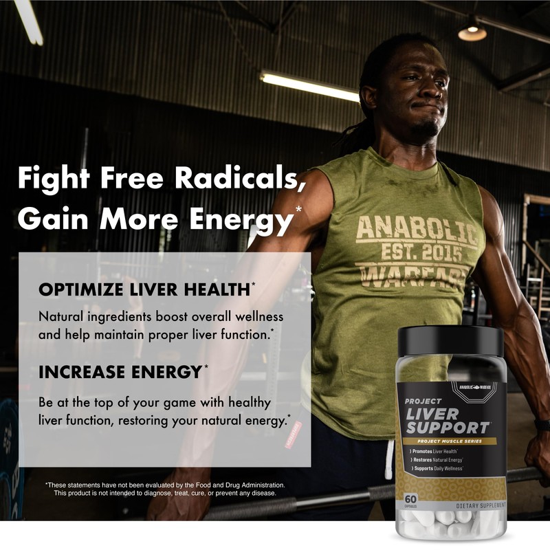 Anabolic Warfare Project Liver Support, Aids Liver Health, Antioxidant Support*