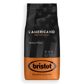 Bristot L‘americano Filter Coffee | Italian Coffee Beans | Medium Roast | Low Acid | 2.2lbs/1kg