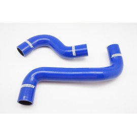 Autobahn88 Radiator Coolant Silicone Hose Kit, compatible with 2009-2013 Subaru Forester SH EJ20 EJ25 (Blue -with Clamp Set)