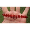 RAYON Red Agate Bead Bracelet for Men Stretch 8mm beads