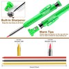 Hiboom 2 Pack Solid Carpenter Pencils with Pencil Cap and