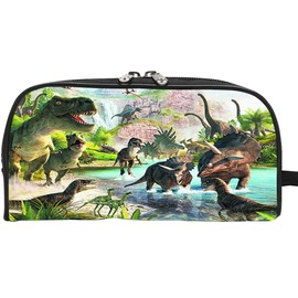 YGCHEN Dinosaur Pencil Case Children's Stationery Bag Large Capacity Dino Pencil Case Dinosaur Pencil Organiser School Pencil Case Boy, multicoloured, pencil case