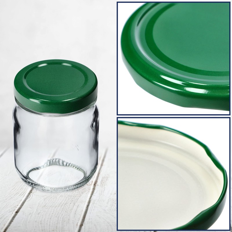 KADAX Screw Cap fi53 mm, Twist Off Metal Lid Set,