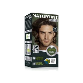 Naturtint Men Permanent Hair Colour Gel 5N Light Chestnut Brown for Hair Beard and Moustache. Ammonia Free, up to 100% Grey Coverage, Natural Looking Long Lasting Results