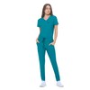 Natural Uniforms Ultra Stretch Form Fitting Womens Scrub Set (Teal,