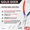 GOLD DEER Flat Nose Nylon Jaw Pliers Adjustment Glasses Arms