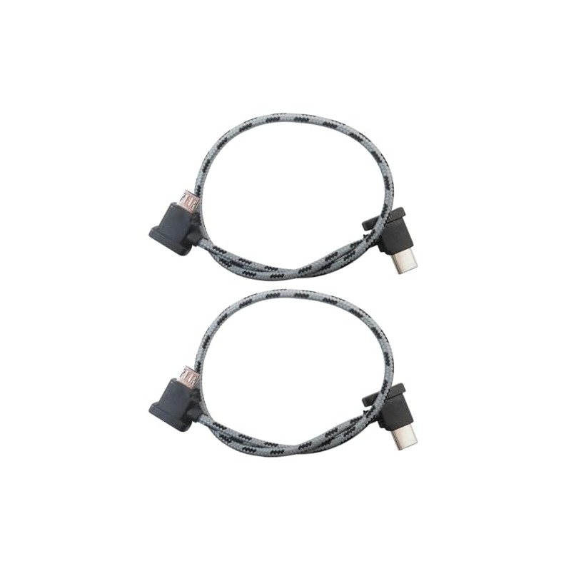 BSDLIET Upgraded 2-Pack Nylon-Skin30cm/11.8inch Charging Data Transfer Cable Wire for