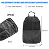 YTFRL 2 PCS Back Seat Cover for Kids, Car Kick