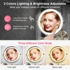 GREENFROM 8.5 Inch Magnifying Mirror with Lights, Wall Mounted Makeup