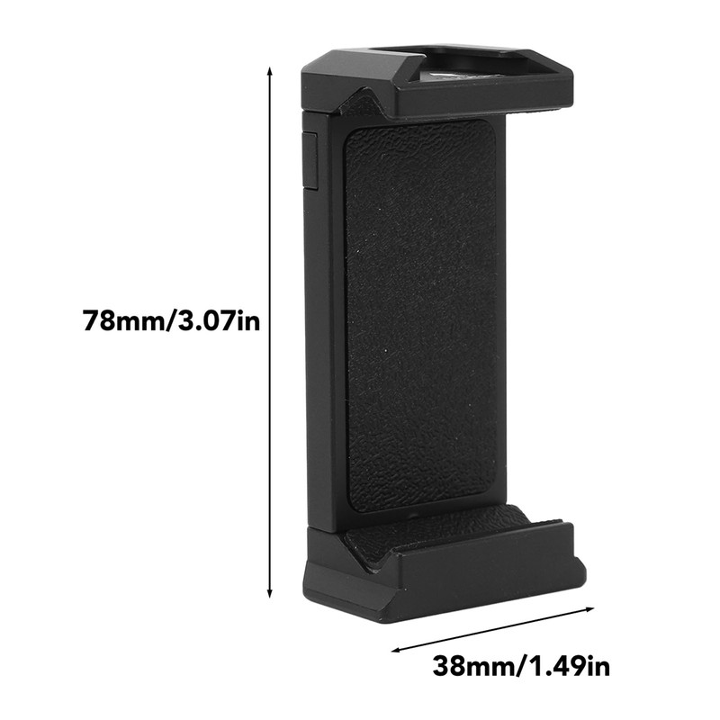 Phone Tripod Mount Portable Aluminum Alloy 1/4 Inch Screw Hole