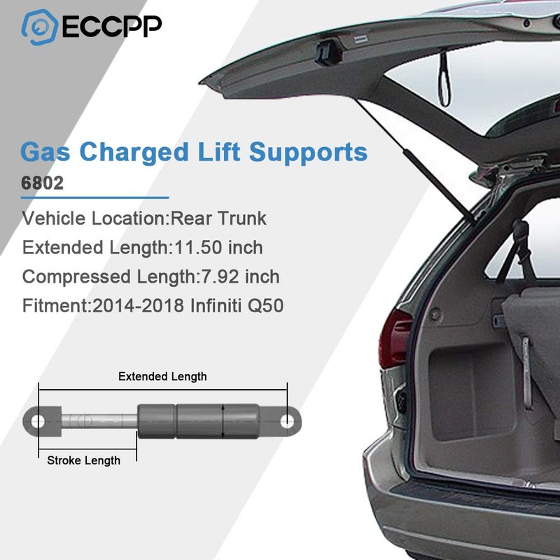 ECCPP Lift Support Rear Trunk Struts Gas Springs for Infiniti
