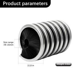 CAMNAL Climbing Rope Cleaning Brush 8-12mm Climbing Rope Cleaning Tools Professional Cleaning Brush for Climbing Rope and Clothesline, 360° All-Round Cleaning Brush for Ropes