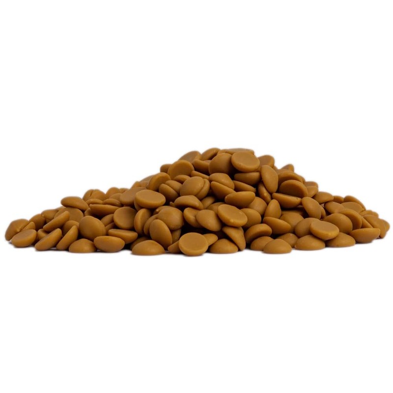 Chefs Collection Barry Callebaut Gold-White Chocolate Caramel Callets, 1 Pound