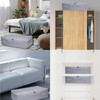JMIATRY 4 Pack Underbed Storage Boxes with Lid, 50L Foldable