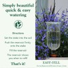 Plant Nanny Easy-Fill Fluted Reservoir Stake Set (Single, 1000 ml,