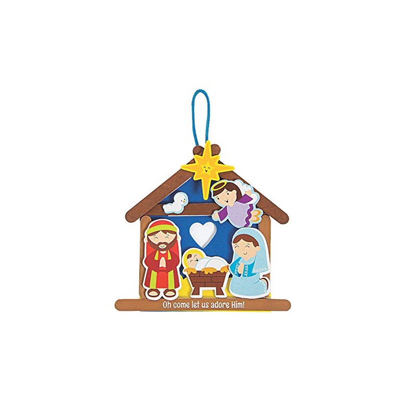 Nativity Craft Stick Ornament Craft Kit - Crafts for Kids