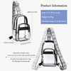 TINYAT Clear Sling Bag for Women Clear Crossbody Bag Stadium