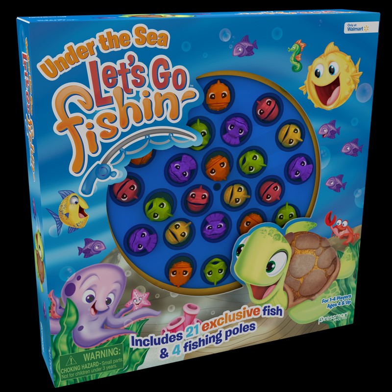 Pressman Under The Sea LET'S GO FISHIN' Fishing w/ Pole